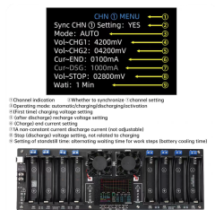 18650 Battery Capacity and Internal Resistance Tester