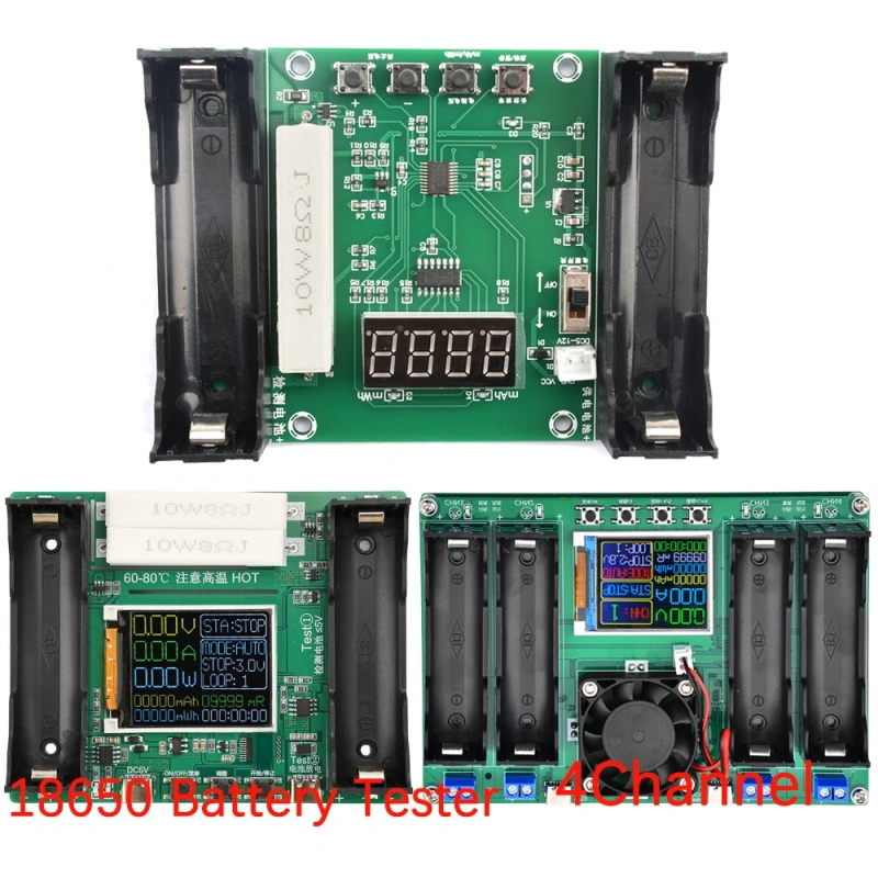 LCD Display Battery Capacity Tester MAh MWh 18650 Lithium Battery Digital Type-C Measurement Battery Power Detector Module
