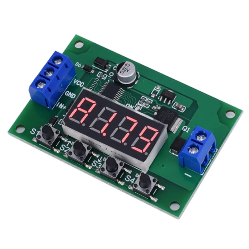 B29C-5Pcs DC 12V LED Digital Cycle Time Delay Relay Module Trigger Switch Countdown Timer Timming Board