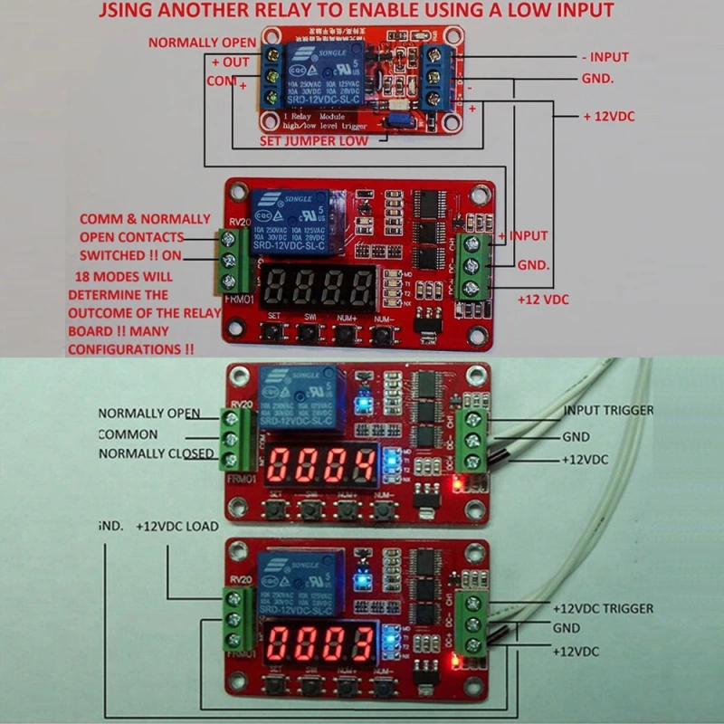 FRM01 1 Channel Relay Module DC 5V 12V 24V Multifunction Loop Delay Relay Cycle Timer Switch Self-Locking Timing Relay