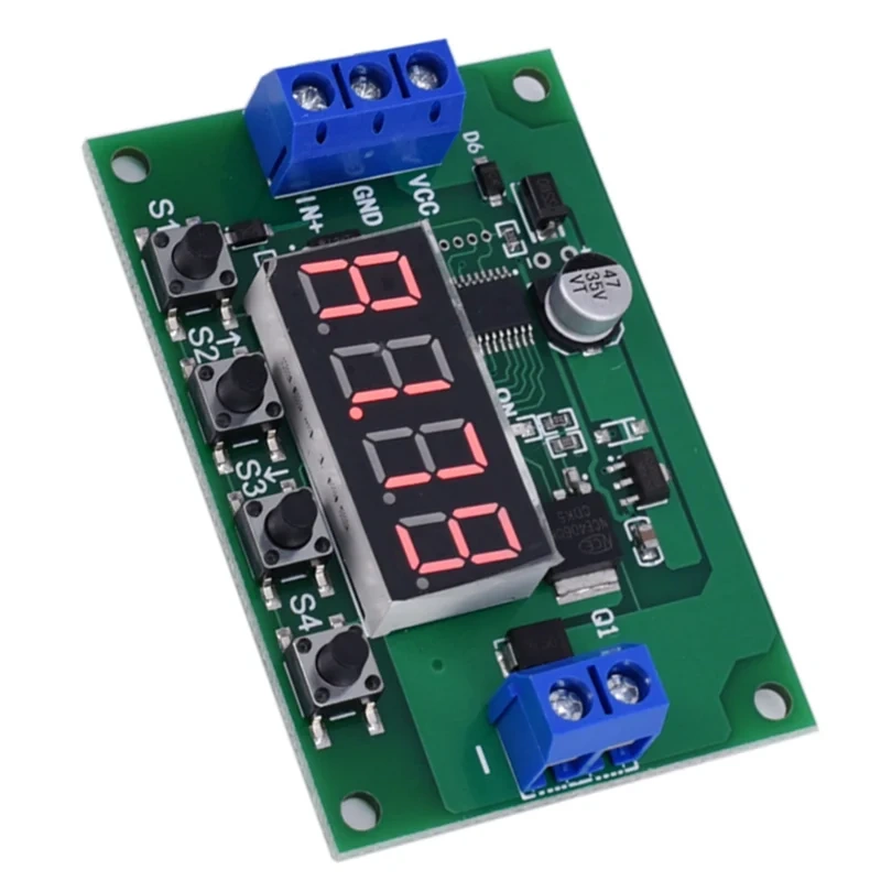 B29C-5Pcs DC 12V LED Digital Cycle Time Delay Relay Module Trigger Switch Countdown Timer Timming Board