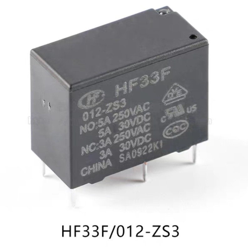 HF33F 005/012/024-ZS3 5/12/24V 5A Relay Module