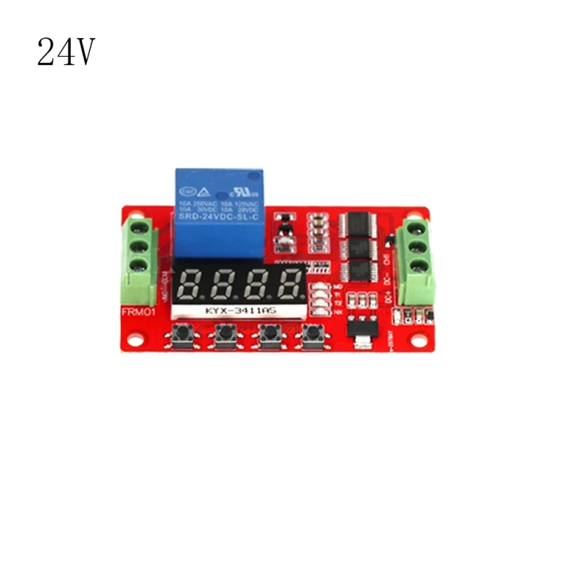 FRM01 1 Channel Relay Module DC 5V 12V 24V Multifunction Loop Delay Relay Cycle Timer Switch Self-Locking Timing Relay