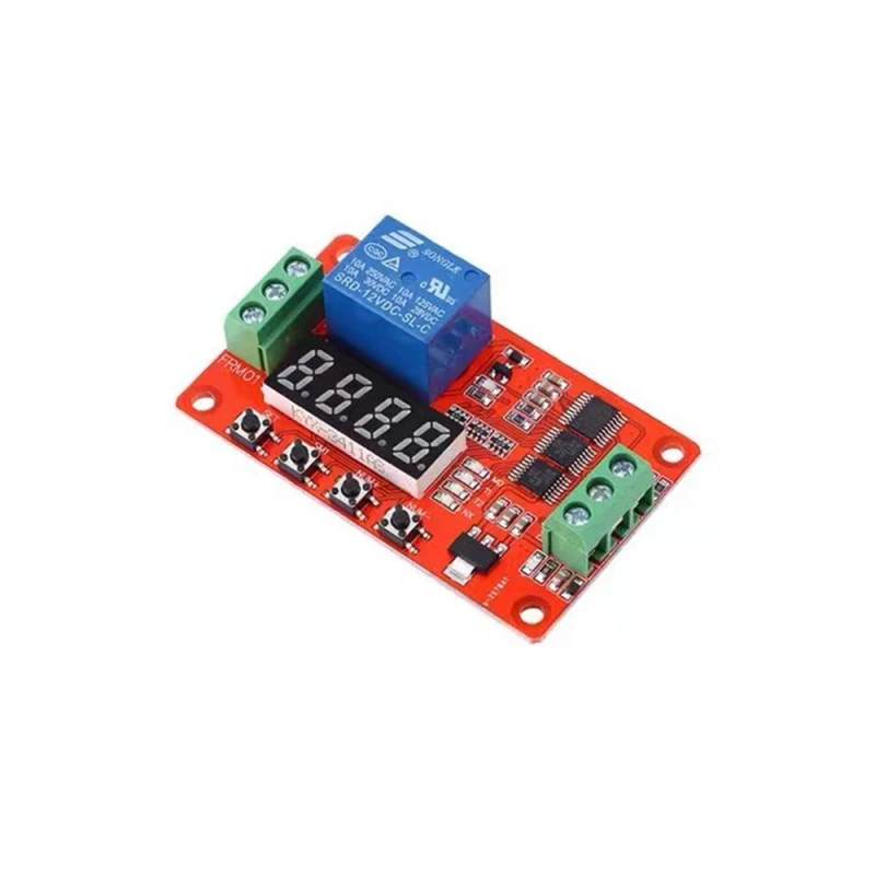 FRM01 1 Channel Relay Module DC 5V 12V 24V Multifunction Loop Delay Relay Cycle Timer Switch Self-Locking Timing Relay