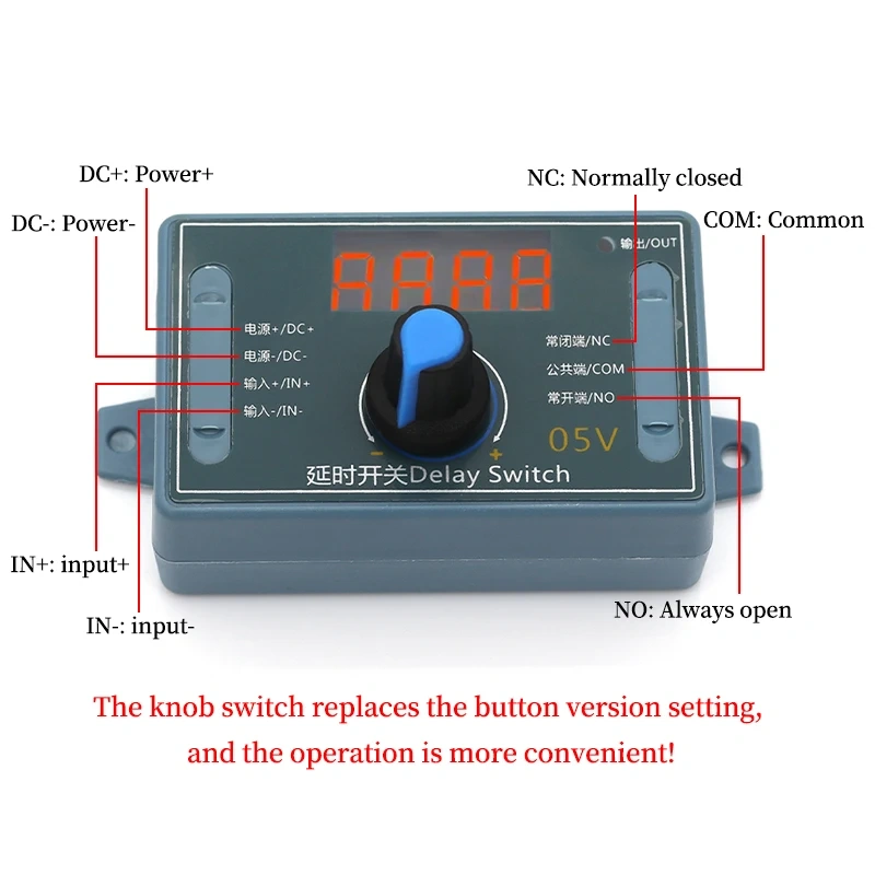 DC 5V 12V 24V 10A Adjustable Time Delay Relay Module LED Digital Timming Relay Timer Delay Trigger Switch Timer Control Switch