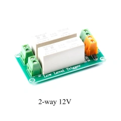 1 2 Channels 5V/12V/24V Low-level Trigger Solid State Relay Module DC-controlled DC Single-phase Device
