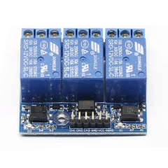 3 Channel Relay Module With Optocoupler Isolation Opto-isolated Compatible 3.3V 5V Signal High-voltage Relay