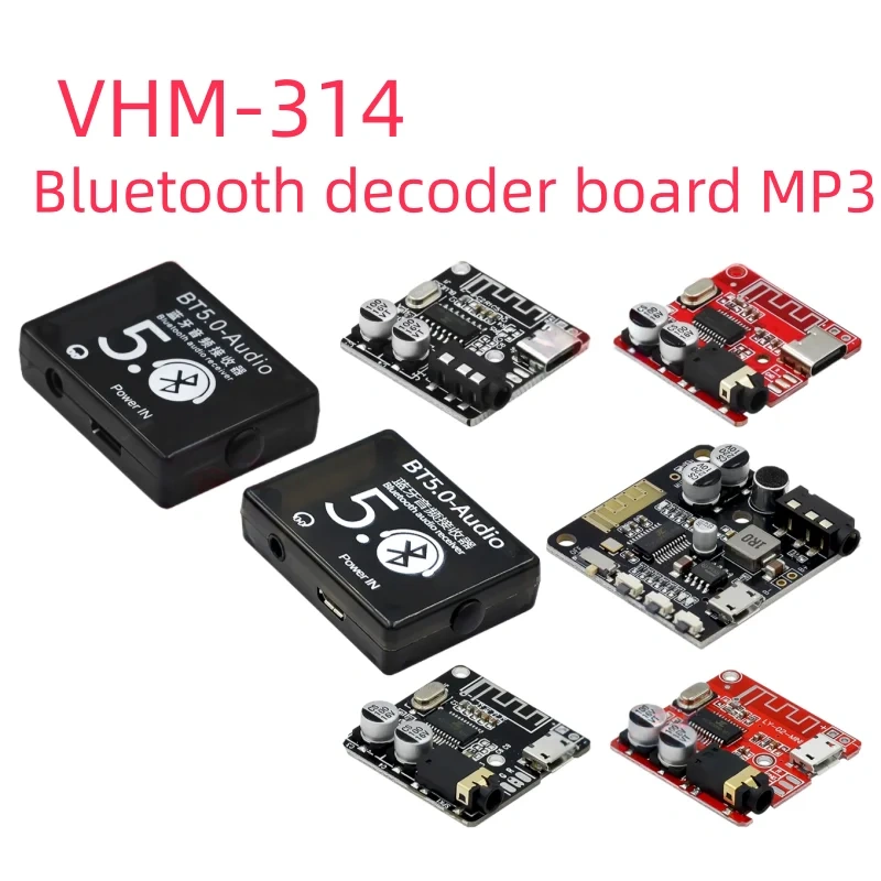 （1pcs ）VHM-314 Bluetooth decoding board MP3 lossless car speaker amplifier modification Bluetooth 4.1/5.0 circuit board