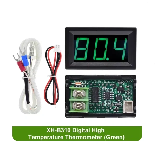 XH-B310 Digital High Temperature Thermometer K-type Thermocouple Industrial Digital Temperature Meter -30~800 Degree DC12V
