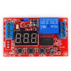 Digital Display Adjustable Power-on/cycle/high and Low Level Trigger Multi-function Delay 5V 12V 24V Relay Module