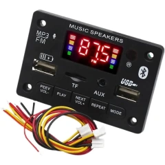 Handsfree Bluetooth 5.0 Decoding Board Module Wireless Car USB MP3 Player Remote Board Module Bluetooth TF Card Slot / USB / FM