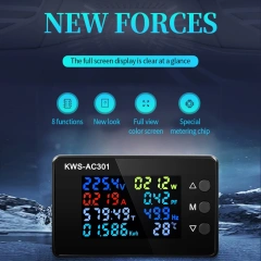 KWS-AC301 Digital Voltmeter Electricity Power Meter Wattmeter Energy Analyzers  AC 50-300V Voltage Detector 0-100A 50-60HZ