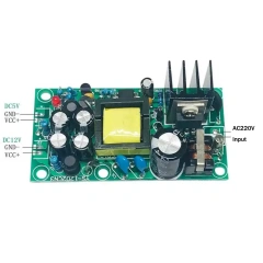 12V/5V 1A Isolated Switching Power Supply Module Dual Output AC85-265V to 12V/5V AC-DC Converter for Electronics