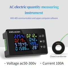 KWS-AC301 Digital Voltmeter Electricity Power Meter Wattmeter Energy Analyzers  AC 50-300V Voltage Detector 0-100A 50-60HZ