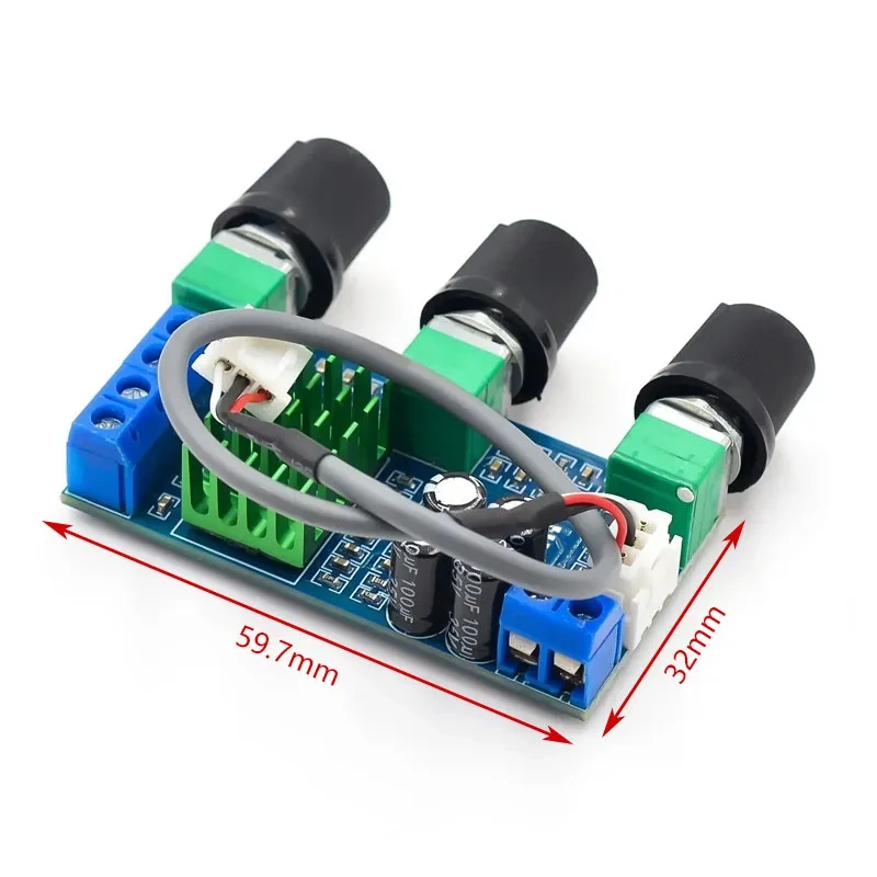 XH-M567 High Power Stereo Amp Module TPA3116D2 80W*2 Dual Channel Digital Audio Amplifier Board for DIY Speakers, Car Audio