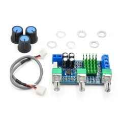 XH-M567 High Power Stereo Amp Module TPA3116D2 80W*2 Dual Channel Digital Audio Amplifier Board for DIY Speakers, Car Audio