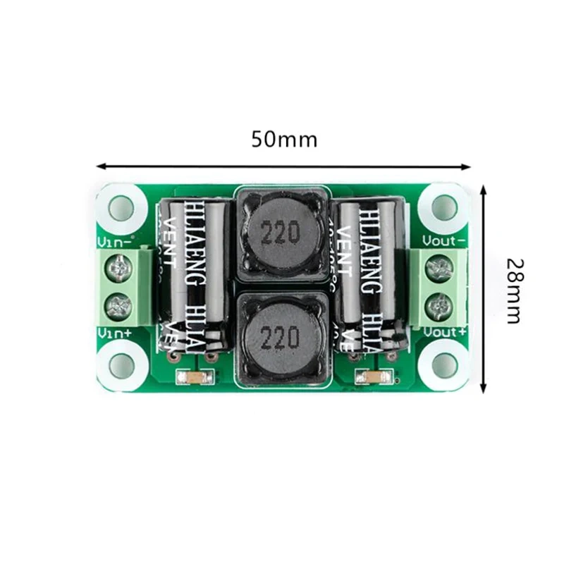 DC Power Filter Board 0-25V/0-50V 2A/3A/4A Class D Power Amplifier Module Interference Suppression Board EMI Suppression