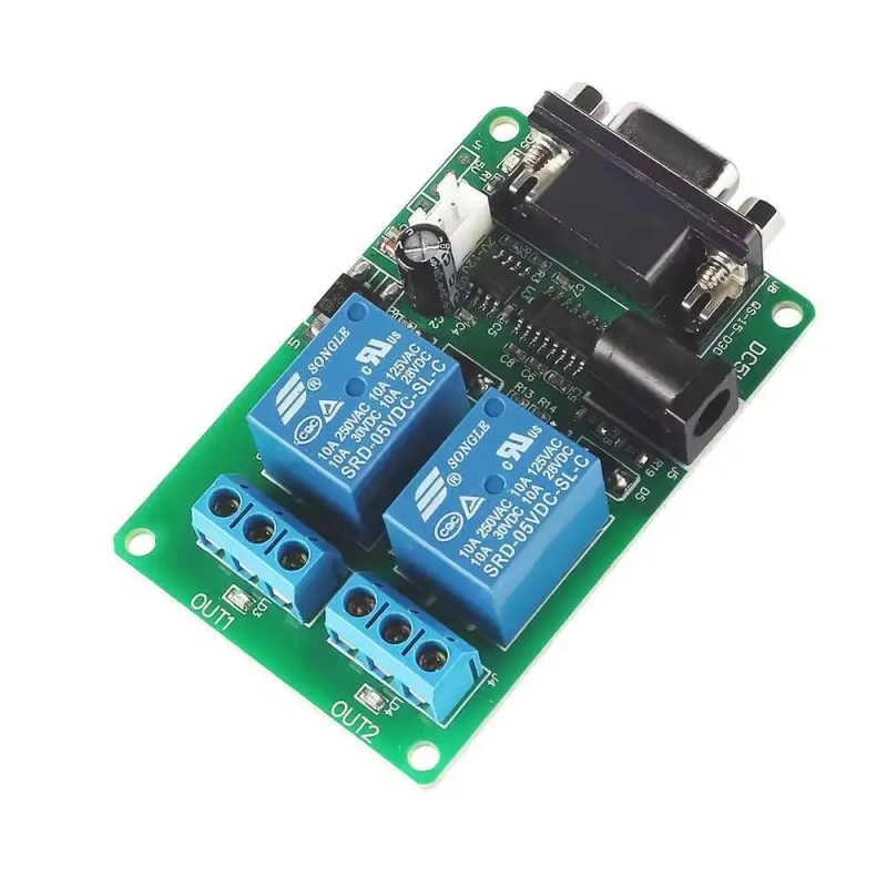2-way Serial Port RS232 Relay UART Protocol DB9 Interface Remote Control Switch Smart Home Automation