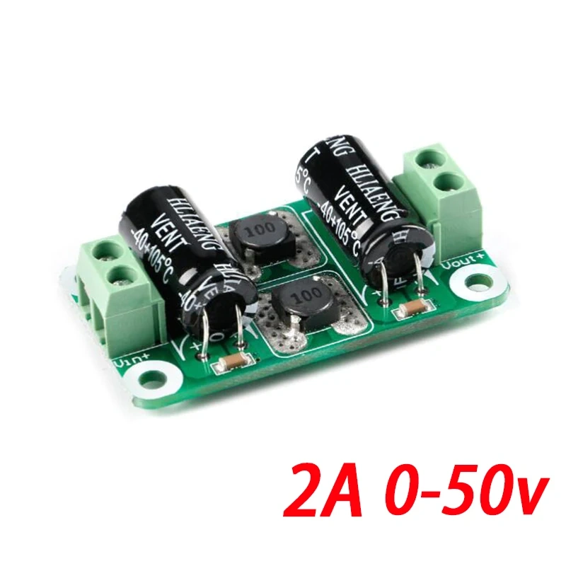 DC Power Filter Board 0-25V/0-50V 2A/3A/4A Class D Power Amplifier Module Interference Suppression Board EMI Suppression