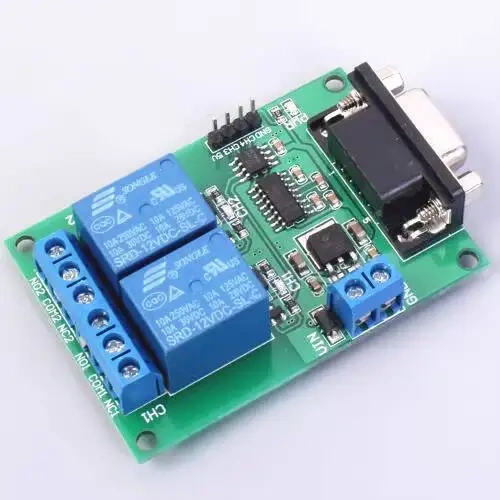 2-way Serial Port RS232 Relay UART Protocol DB9 Interface Remote Control Switch Smart Home Automation