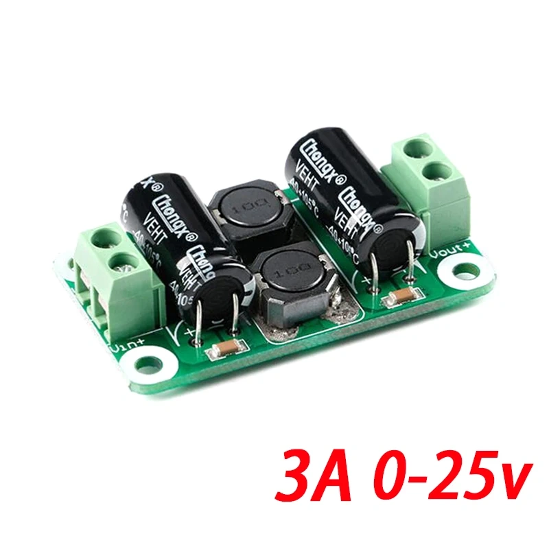 DC Power Filter Board 0-25V/0-50V 2A/3A/4A Class D Power Amplifier Module Interference Suppression Board EMI Suppression