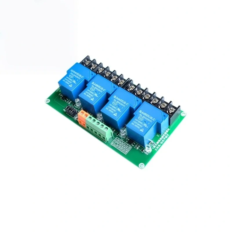1pcs 4-channel 5V relay module high and low level triggers smart home PLC automation control 30A