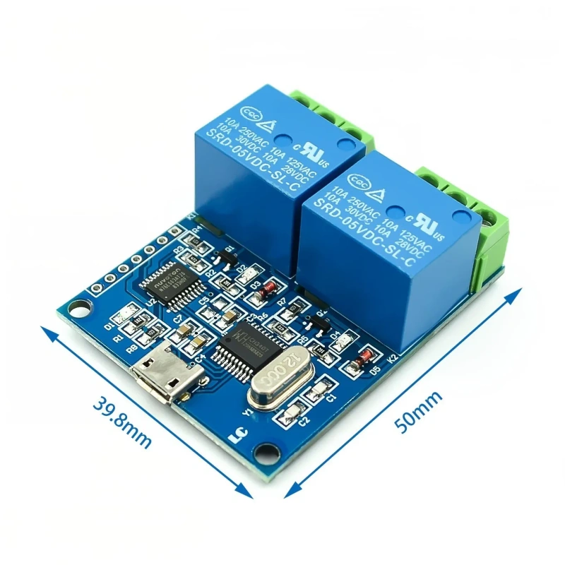 LCUS-1 type 1/2 channel USB Relay Module Electronic Converter PCB USB Intelligent Control Switch