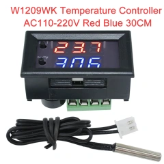 W1209WK 110V Digital Thermostat Temperature Controller Regulator Thermoregulator Incubator NTC Sensor Thermo Controller Switch