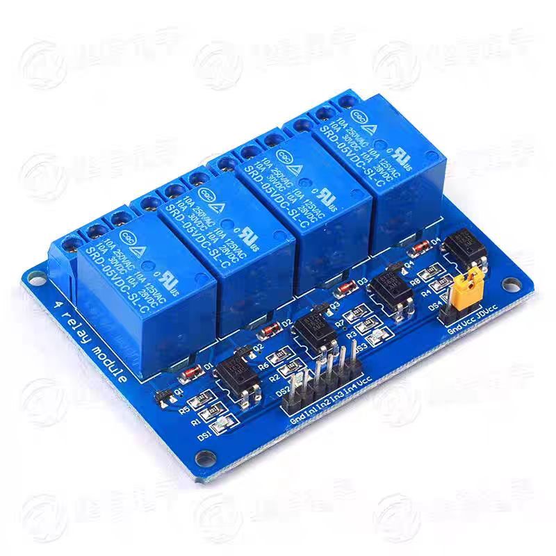 4 Channel 5V Relay Module with Optocoupler Protection