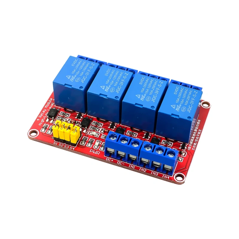 1 2 4 8 Channel 5V 12V 24V Relay Module Board Shield With Optocoupler Support High and Low Level Trigger for Arduino