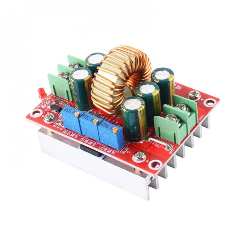 12A High Power Buck Power Supply Module DC-DC Buck Adjustable Lithium Battery Charging LED Drive Board Short Circuit Protection