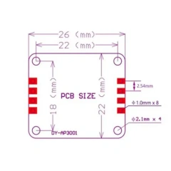 DY-AP3001 Power Amplifier Board Monoblock Amplifier Class D AMP Amplificador for 4ohm 8ohm Speaker DC 8V-24V 10/15/20/25/30W