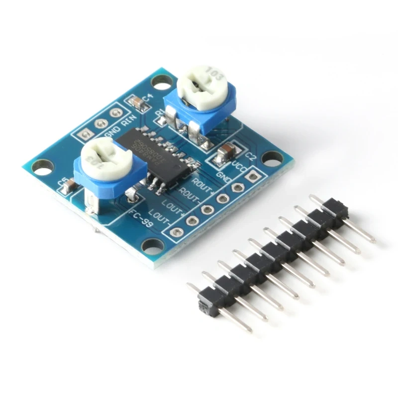 PAM8406 Digital Power Amplifier Board Stereo Noise-free 2X5W Class D Power Amplifier Module With Volume Potentiometer