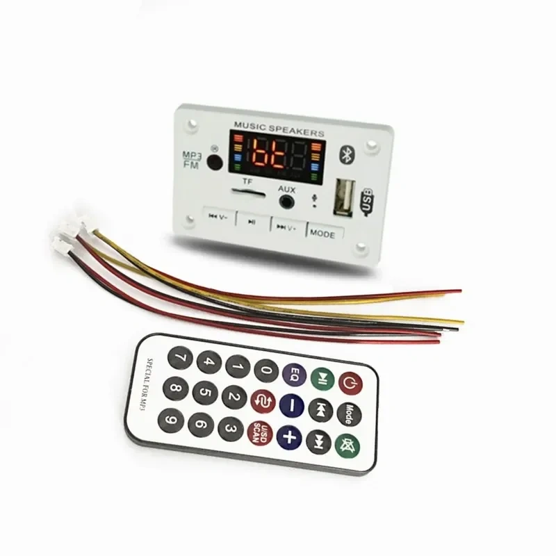 5V 12V MP3 Decoder Decoding Board Module Bluetooth 5.0 Car USB MP3 Player WMA WAV TF Card Slot / USB / FM Remote Board Module
