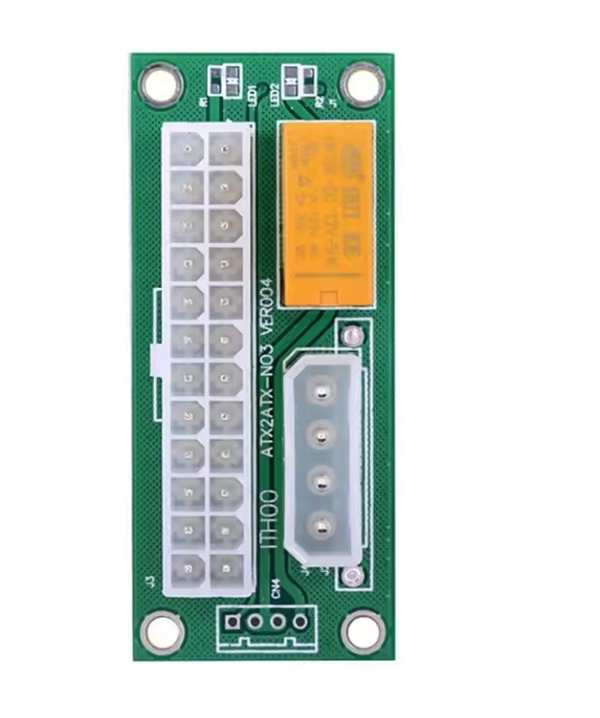 24PIN power supply, dual power synchronization cable add2psu dual start card SATA/large 4P interface