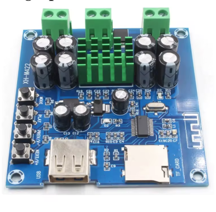 XH-M422 DC12-24V TPA3116D2 50W + 50W Bluetooth 4.0 Amplifier Board Module With Bluetooth U Disk TF Card Player C3-001