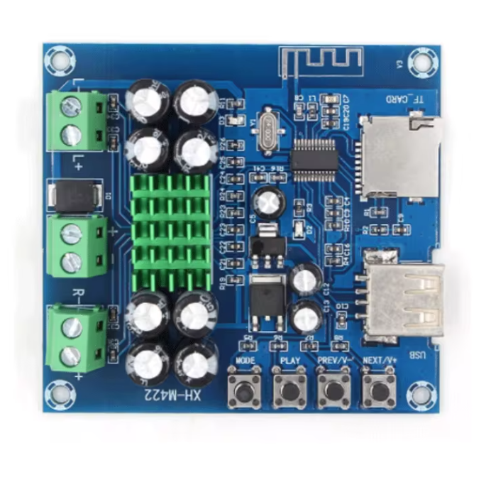 XH-M422 DC12-24V TPA3116D2 50W + 50W Bluetooth 4.0 Amplifier Board Module With Bluetooth U Disk TF Card Player C3-001