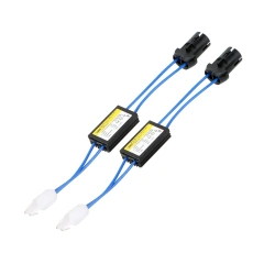 2pcs Car LED Signal Lights Decoder Canceler Detector Accessories 12V for T10 Canbus Cable Warning Error Code OBC Load Resistor