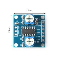 PAM8406 Digital Power Amplifier Board Stereo Noise-free 2X5W Class D Power Amplifier Module With Volume Potentiometer