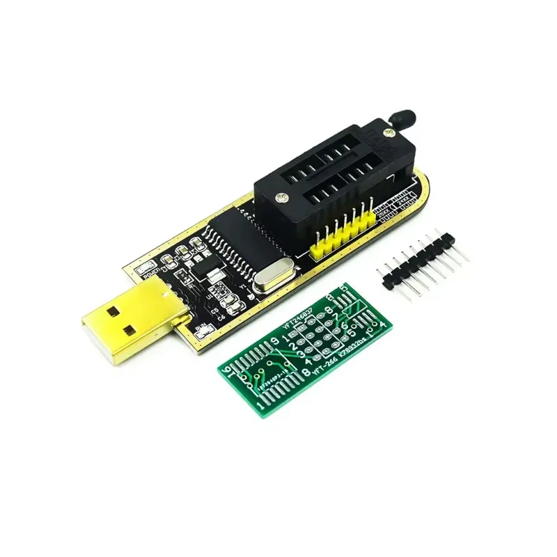 Original CH341A 24 25 Series EEPROM Flash BIOS USB Programmer Module + SOIC8 SOP8 Test Clip For EEPROM 93CXX / 25CXX / 24CXX