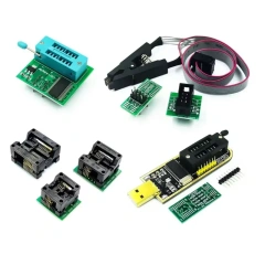 Original CH341A 24 25 Series EEPROM Flash BIOS USB Programmer Module + SOIC8 SOP8 Test Clip For EEPROM 93CXX / 25CXX / 24CXX