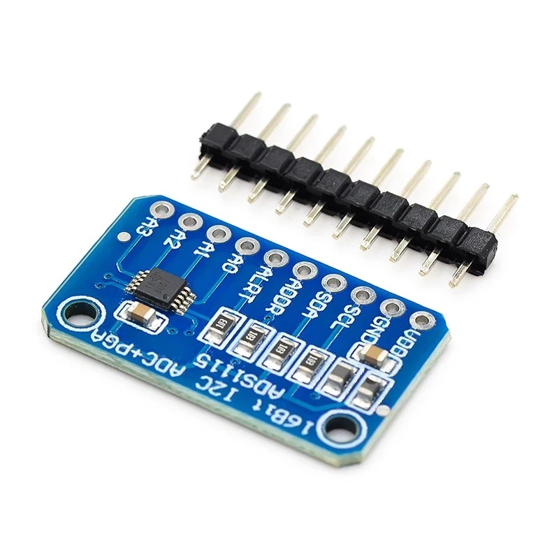 1-50Pcs ADS1115 Subminiature 16 Bit Precision Analog-to-Digital Converter ADC Development Board Module with 4 Channels
