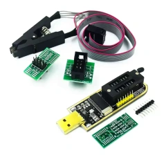 Original CH341A 24 25 Series EEPROM Flash BIOS USB Programmer Module + SOIC8 SOP8 Test Clip For EEPROM 93CXX / 25CXX / 24CXX