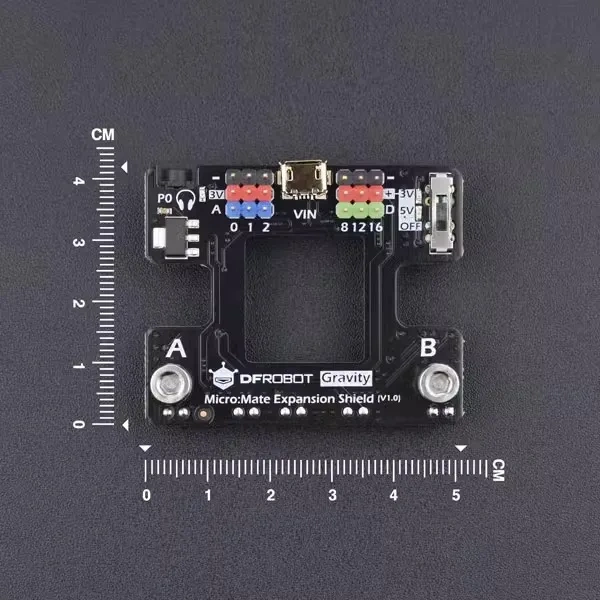 Small Size    DFRobot Micro Mate Micro bit Multi functional I/O Expansion Board Mind+