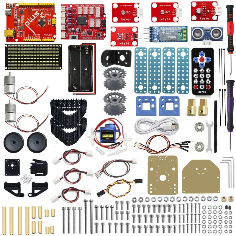Mini Smart Tank Robot for Arduino Kit Robot Car DIY Programmable