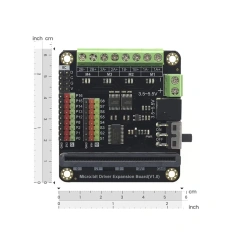 Stable Performance-Dfrobot Micro-Driver Driver Expansion Board 4-Way Motor Drives 8-Way Servo Interfaces For Micro-Bit UNIHIKER