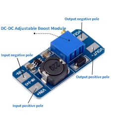 1PC MT3608 DC-DC Adjustable Boost Module 2A Boost Plate Step Up Module with/without MICRO USB Maximum Output 28V 2A