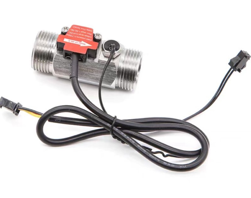 Hall effect flowmeter sensor, stainless steel liquid flowmeter, industrial sensor pipeline