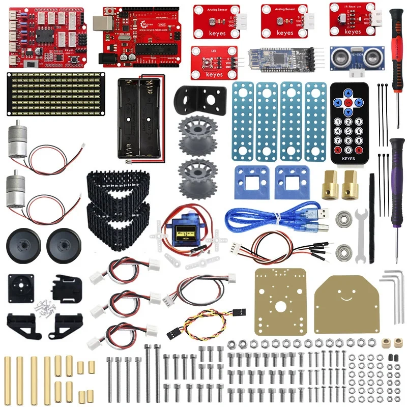 Mini Smart Tank Robot for Arduino Kit Robot Car DIY Programmable