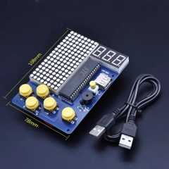 keyestudio 51 Microcontroller Game Boy With Acrylic Housing Shell Four Classic Games Included Controller Board
